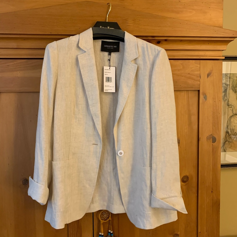 Lafayette 148 Linen Blazer - NWT - 8